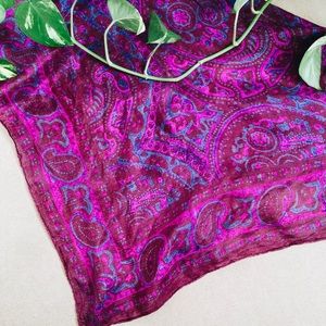 Purple Paisley Scarf